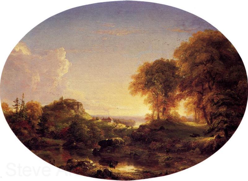 Thomas Cole Catskill Landscape Norge oil painting art